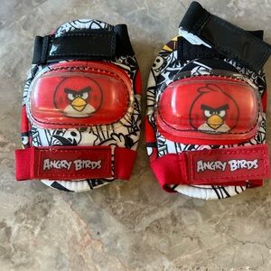 Kids Protective Knee Pads - Red and Black